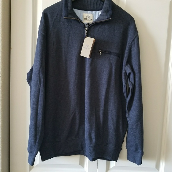 Brand new men sweater, v neck style, blue color - Picture 2 of 8